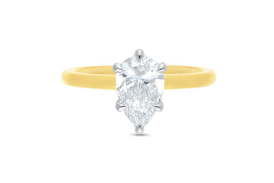 The Evelyn - Pear Cut Diamond Ring