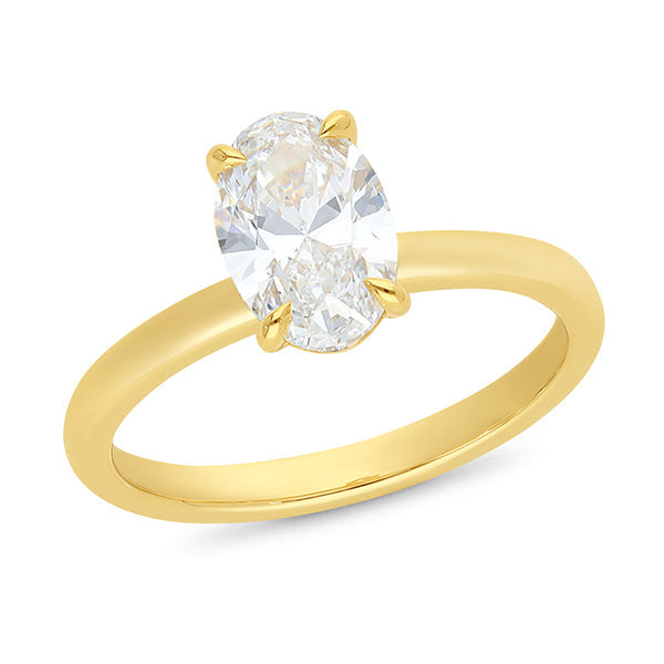 The Chloe - Oval Brilliant Cut Diamond Ring