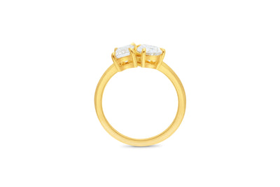 The Aria - Pear & Radiant Cut Toit Et Moi Diamond Ring