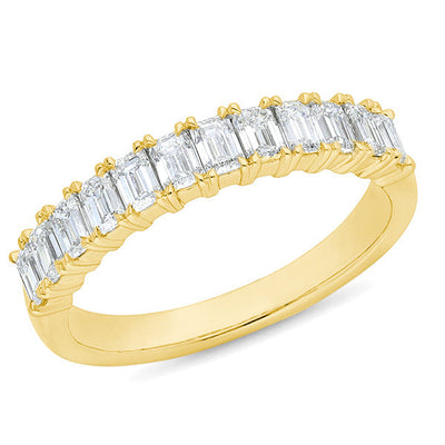 The Raquel - Radiant Cut Diamond Band Ring