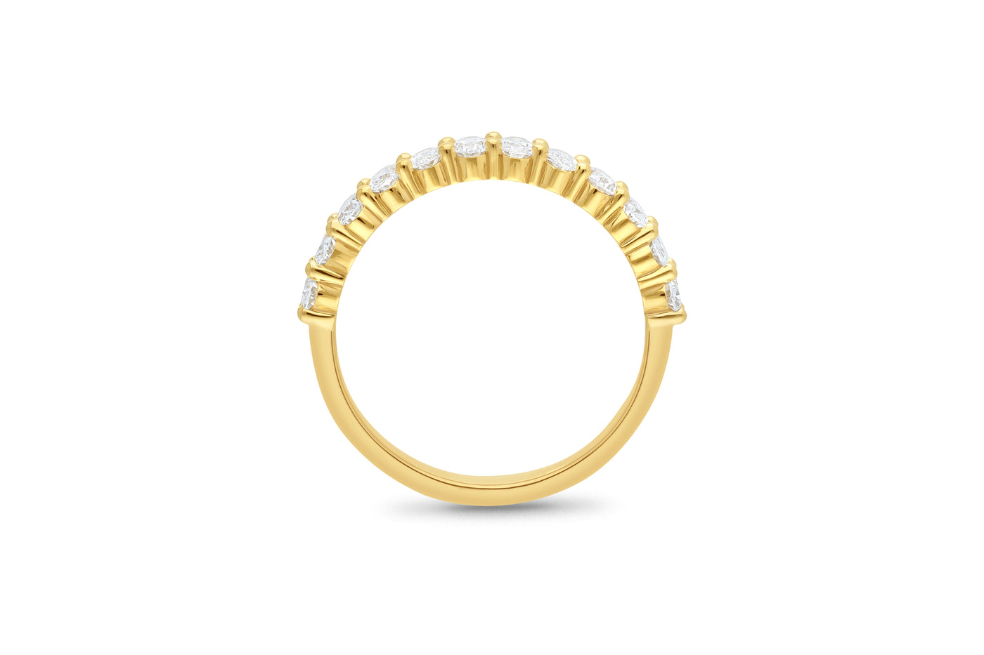 The Phoebe - Oval Cut Diamond Band Ring