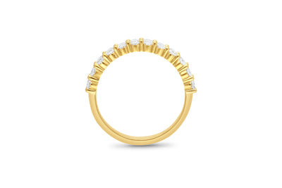 The Phoebe - Oval Cut Diamond Band Ring
