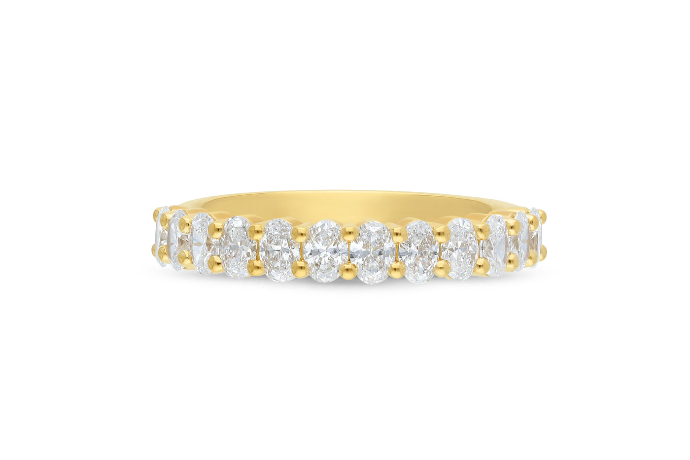 The Phoebe - Oval Cut Diamond Band Ring