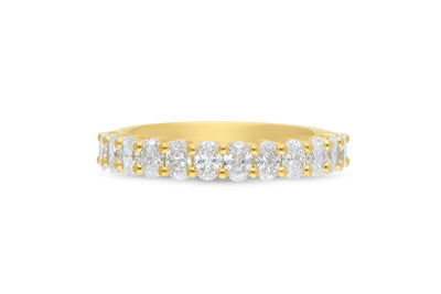 The Phoebe - Oval Cut Diamond Band Ring