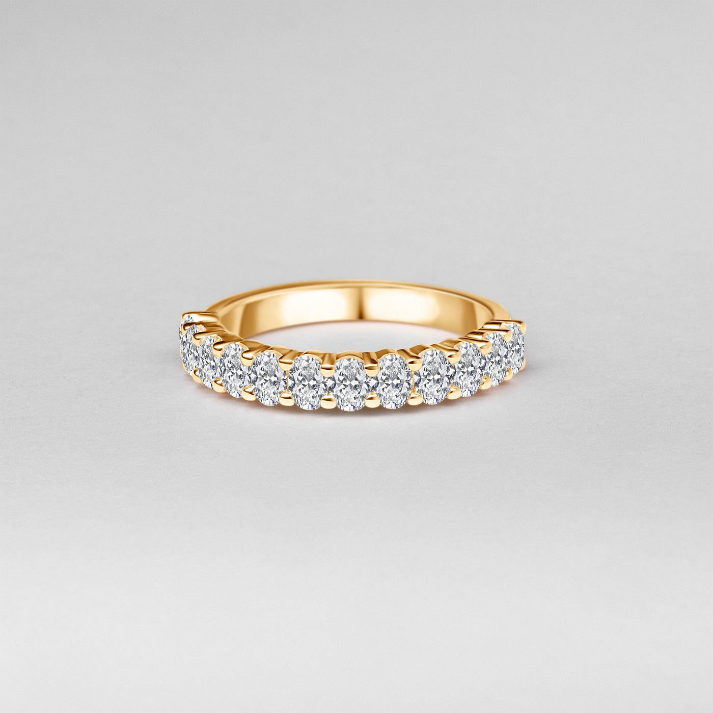 The Phoebe - Oval Cut Diamond Band Ring