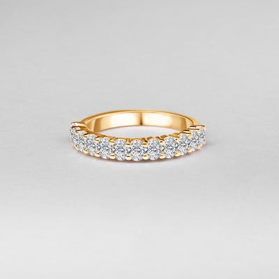 The Phoebe - Oval Cut Diamond Band Ring