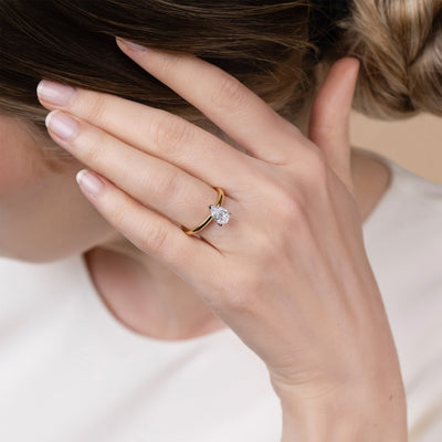 The Freya - Pear Cut Diamond Ring