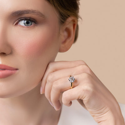 The Yara - Round Brilliant Cut Diamond Ring