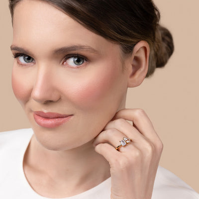 The Aria - Pear & Radiant Cut Toit Et Moi Diamond Ring