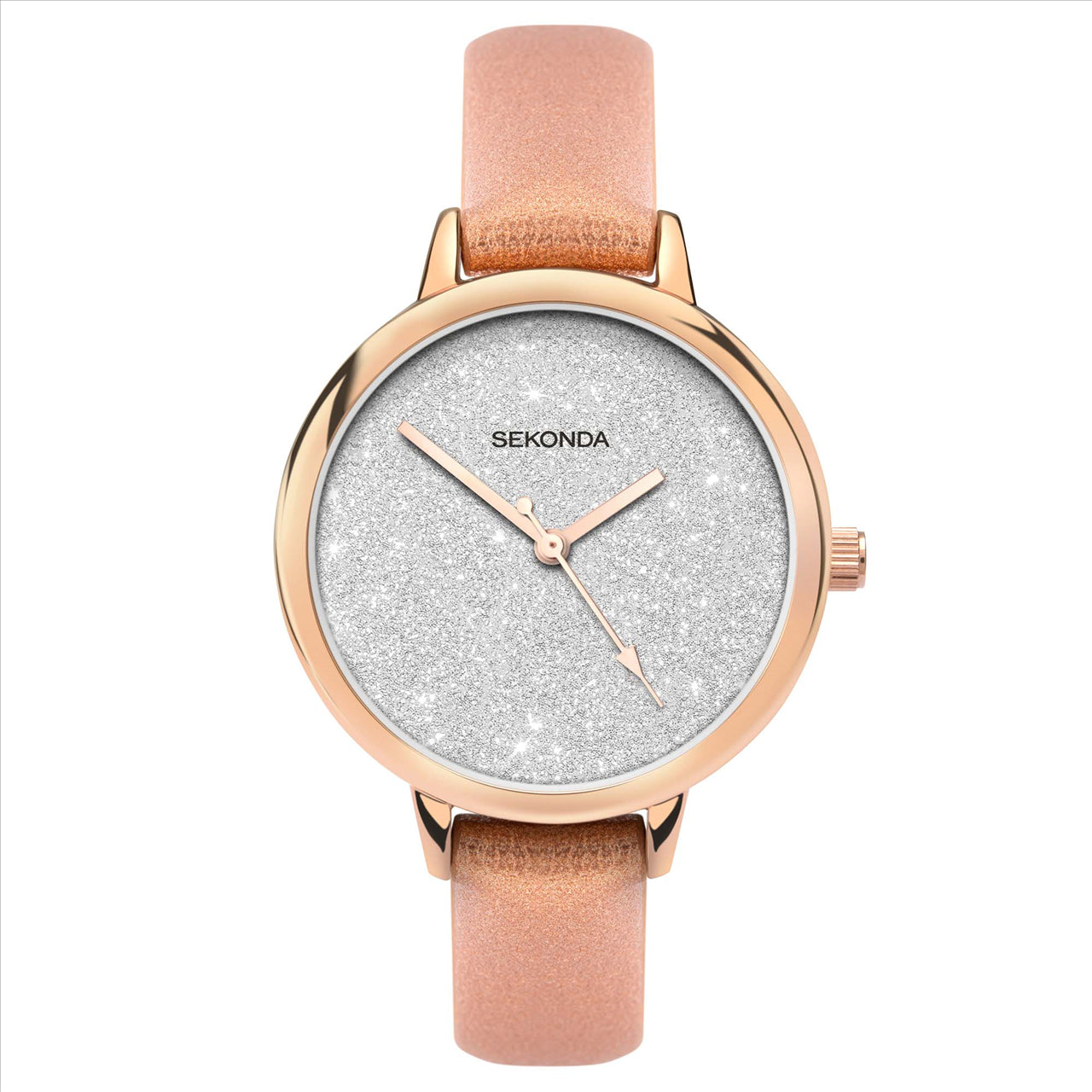 Sekonda Ladies Peach Analoque Quartz Watch